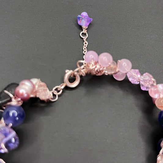 Bracelet Designed With Raw Quartz