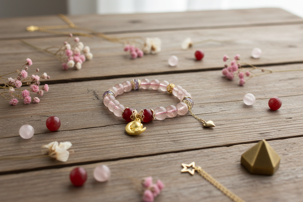 Strawberry Quartz Bracelet