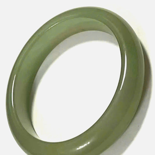 Rock-Embracing Jade Bracelet | Xiuyan Jade Bangle | Natural Green Jade Bangle Bracelet