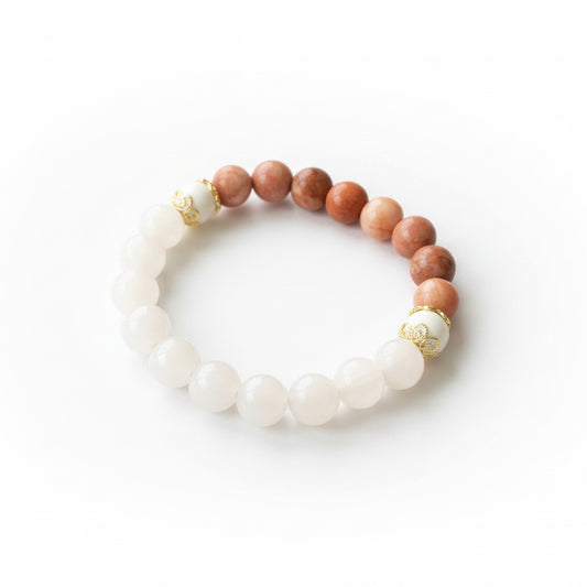 Rose Quartz & Aventurine Bracelet Bracelet for Love, Luck & Positive Energy