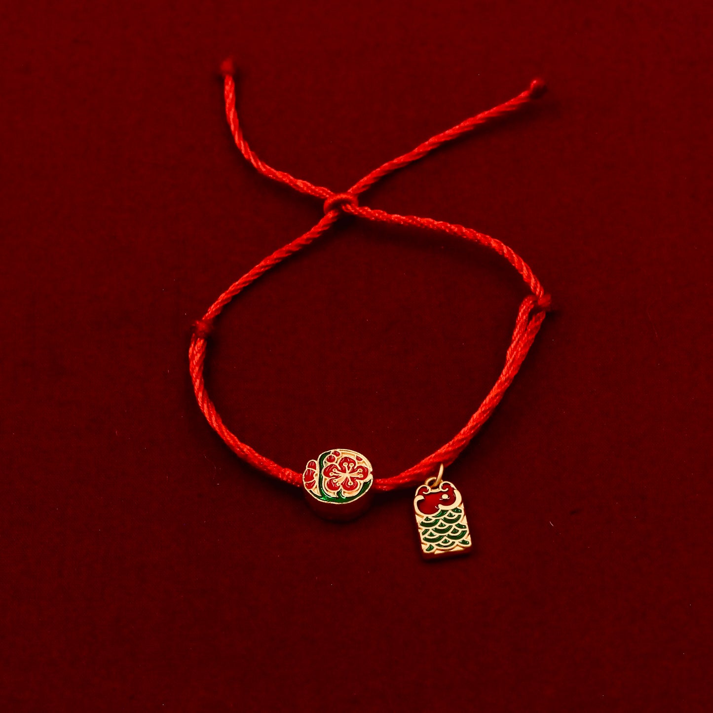 Lucky Red String Bracelet & Chalcedony Gemstone Bracelet Set – Handcrafted Harmony and Good Fortune