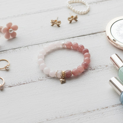 Sunstone - Rose Quartz Bracelet