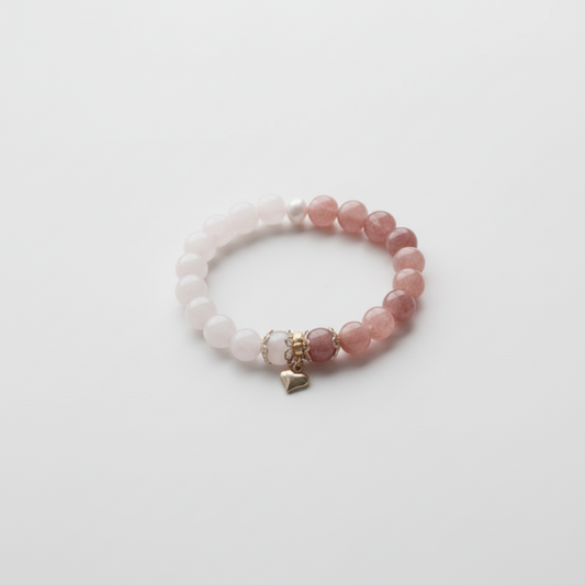 Sunstone - Rose Quartz Bracelet