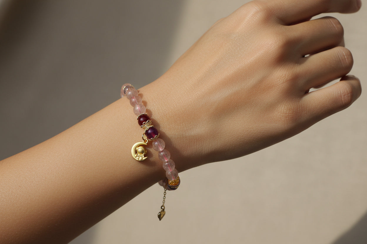 Strawberry Quartz Bracelet