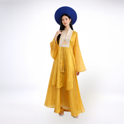 Vietnam Traditional Attire Set - Gold Nhat Binh