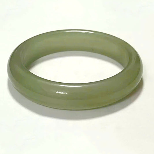 Rock-Embracing Jade Bracelet | Xiuyan Jade Bangle | Natural Green Jade Bangle Bracelet