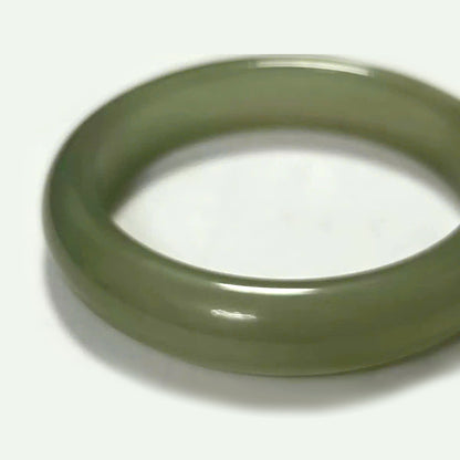 Rock-Embracing Jade Bracelet | Xiuyan Jade Bangle | Natural Green Jade Bangle Bracelet