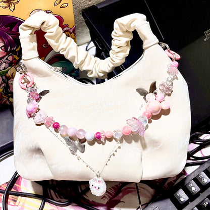 Sweet Pink Candy Keychain for handbag