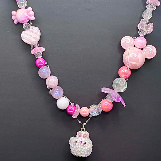 Sweet Pink Candy Keychain for handbag