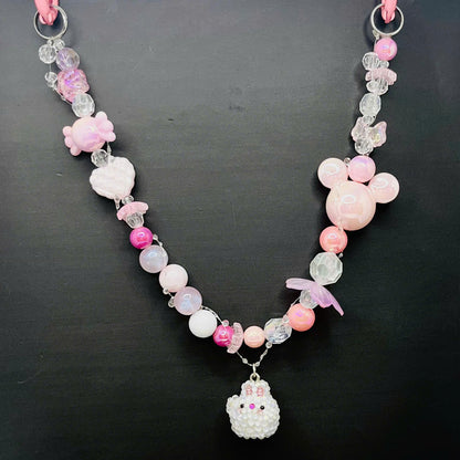 Sweet Pink Candy Keychain for handbag