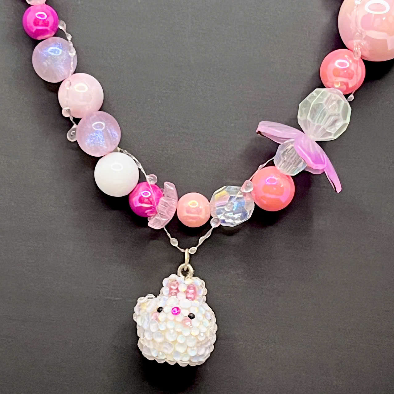 Sweet Pink Candy Keychain for handbag