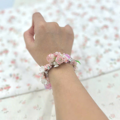 Flower Macrame Bracelet, Kawaii Bracelet