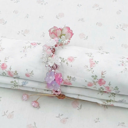 Flower Macrame Bracelet, Kawaii Bracelet