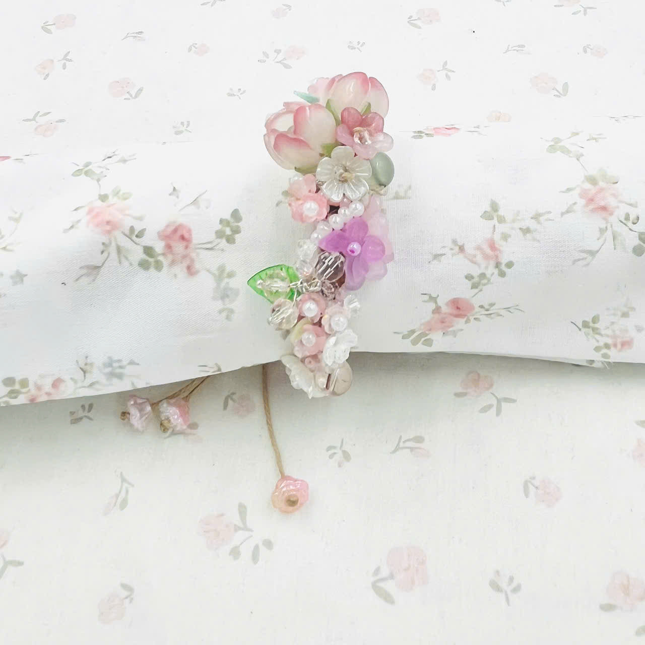 Flower Macrame Bracelet, Kawaii Bracelet